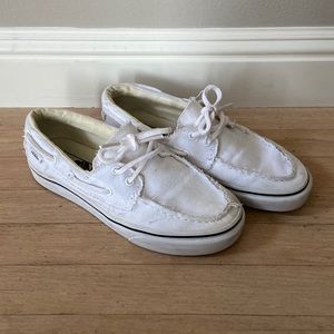 Vans Zapato del Barco in white